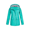 Wasserfeste Regenjacke für Damen mit Kapuze
