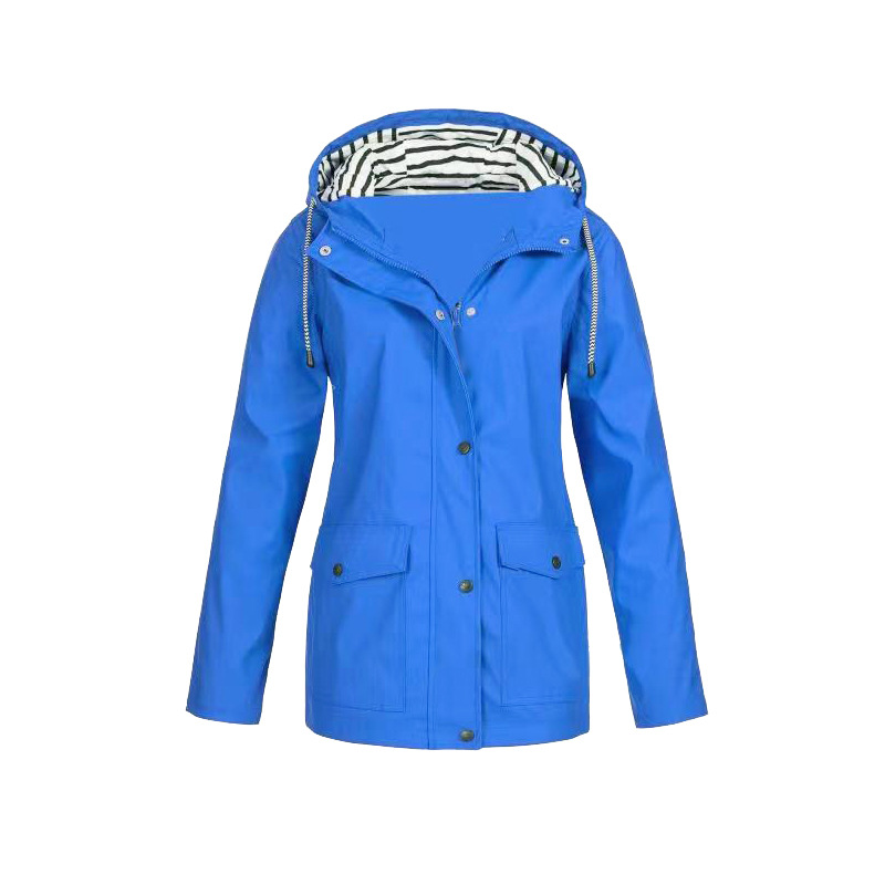 Wasserfeste Regenjacke für Damen mit Kapuze