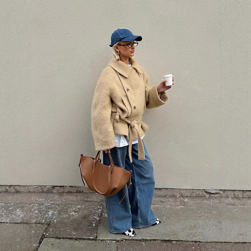 Strick-Cardigan mit Knopfleiste für Damen