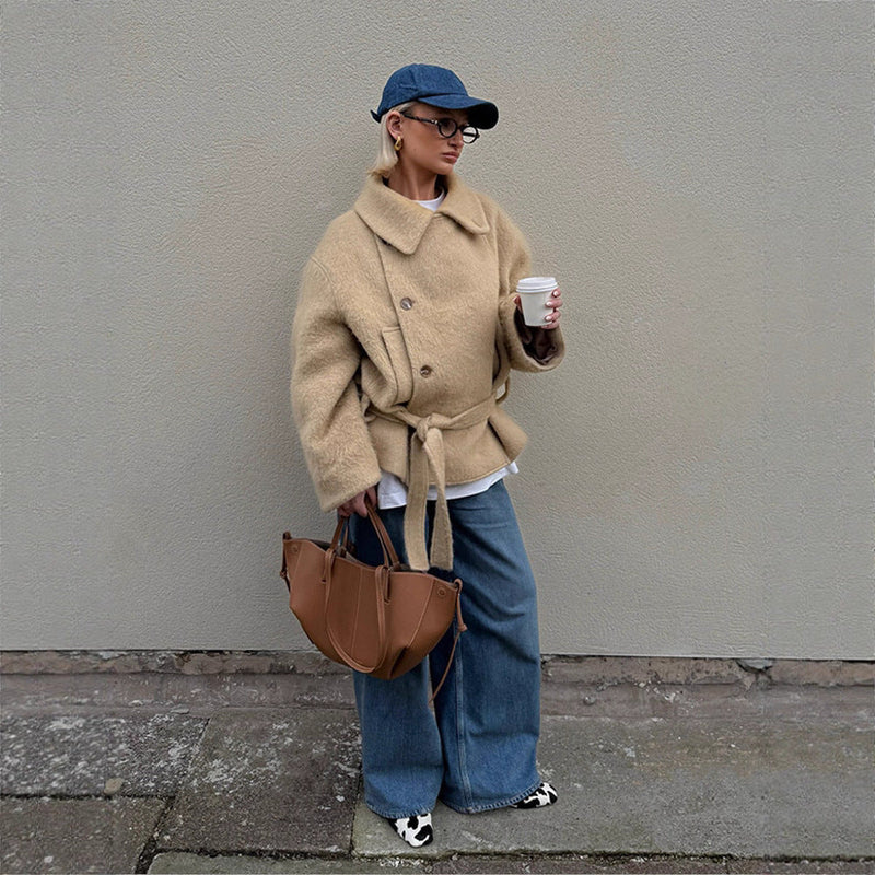 Strick-Cardigan mit Knopfleiste für Damen