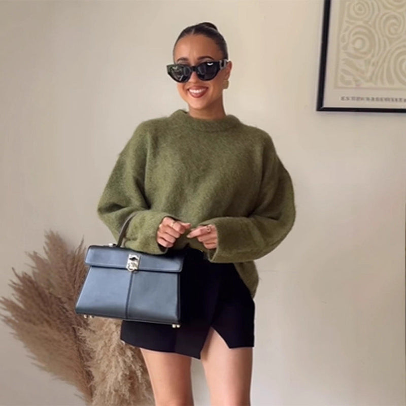 Weicher Strickpullover mit bequemer Passform für Damen