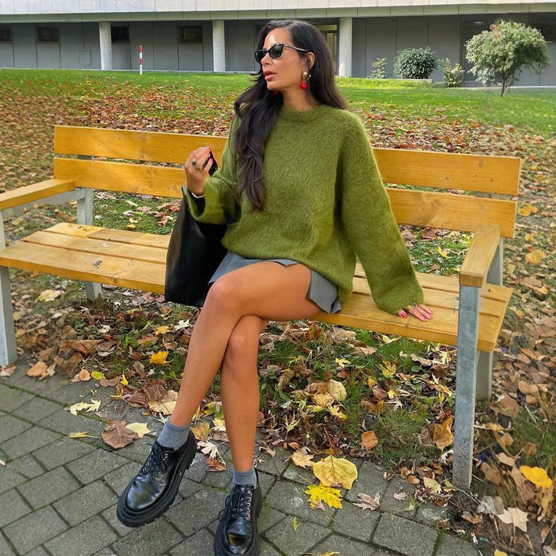 Weicher Strickpullover mit bequemer Passform für Damen