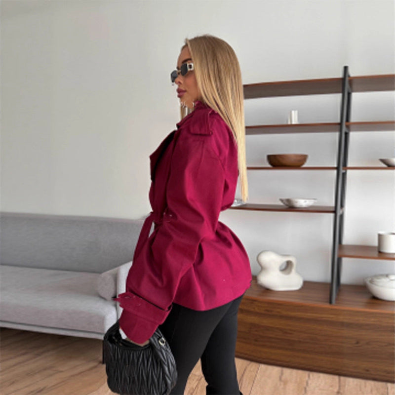 Weit geschnittener Trenchcoat mit Bindegürtel für Damen