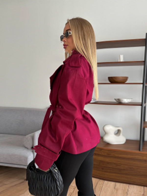 Weit geschnittener Trenchcoat mit Bindegürtel für Damen