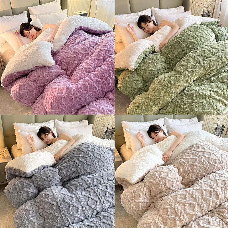 Wendbare Fleece-Decke für alle Jahreszeiten