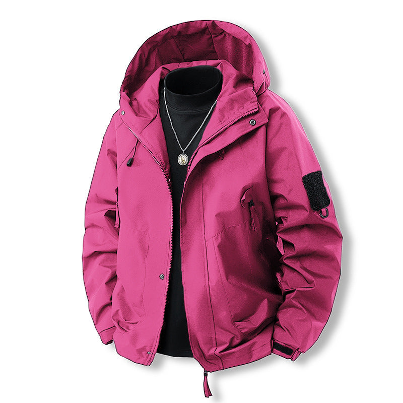 Wetterfeste Outdoorjacke mit Kapuze für Herren