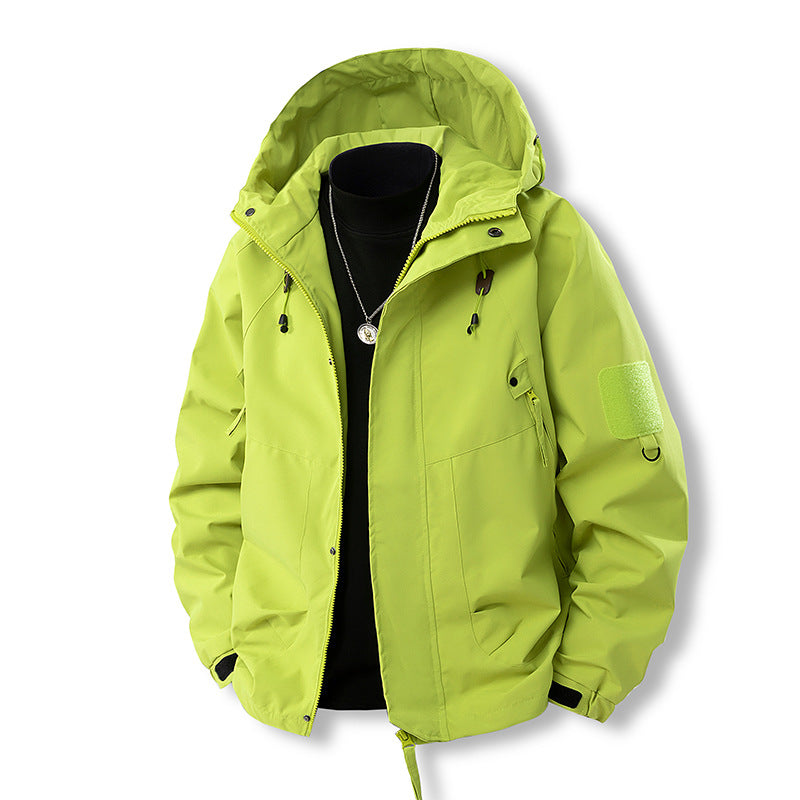 Wetterfeste Outdoorjacke mit Kapuze für Herren