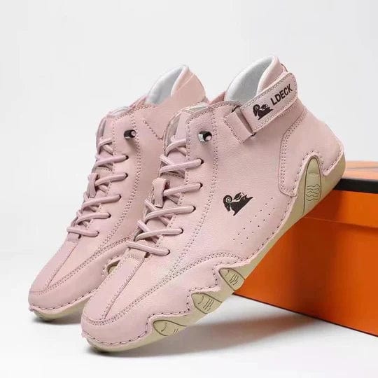 Orthopädische rutschfeste Sneaker mit Klettverschluss und Schnürsenkeln