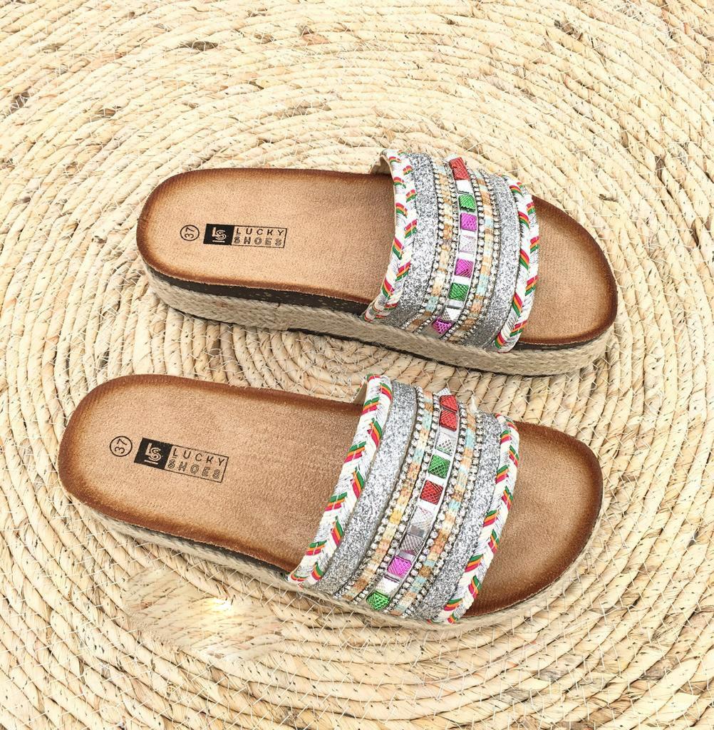 Kristin - Shimmernde Sandalen