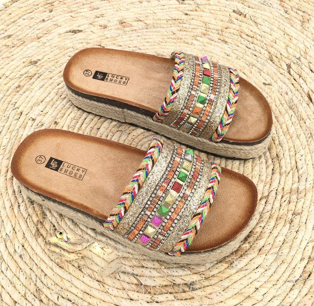 Kristin - Shimmernde Sandalen