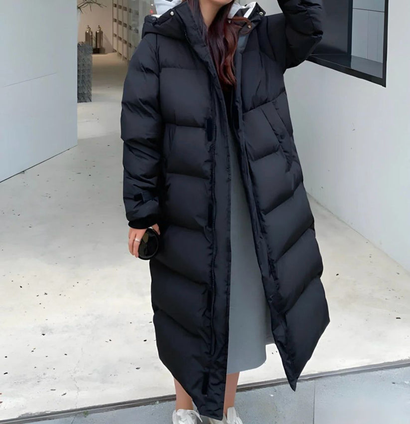 Ramona - Lange gefütterte jacke für damen
