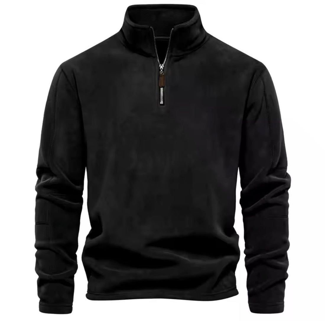 Aydin - Fleecepullover mit halbem reißverschluss für herren