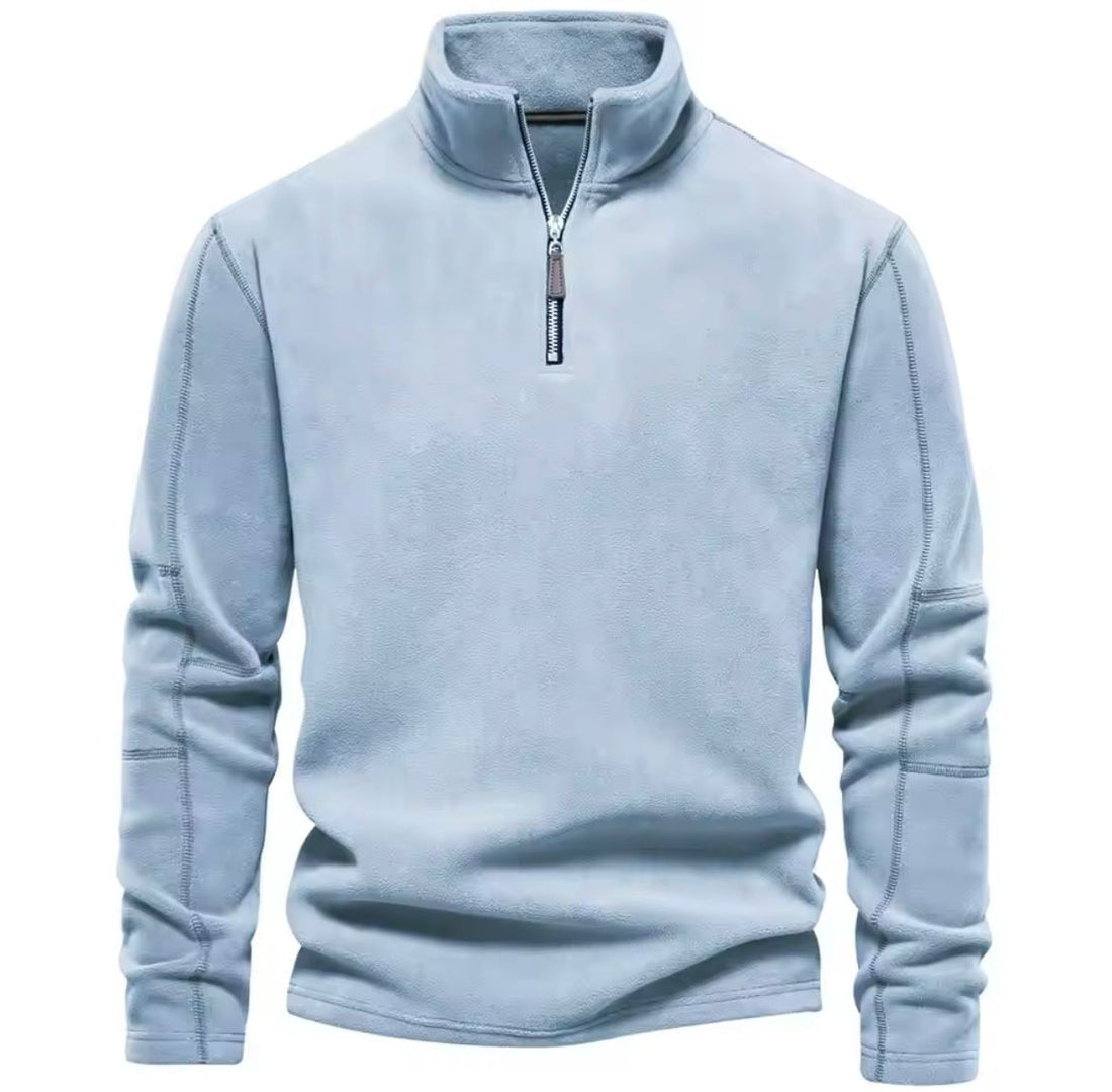 Aydin - Fleecepullover mit halbem reißverschluss für herren