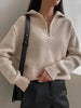 Lilith - Warmer Rollkragenpullover Mit Reißverschluss