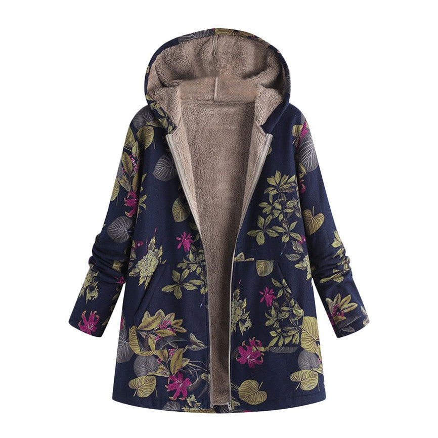 Amber - Gemusterte vintage-jacke