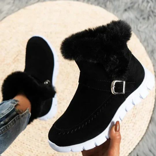 Norma - Neue lässige kurze plüschstiefeletten