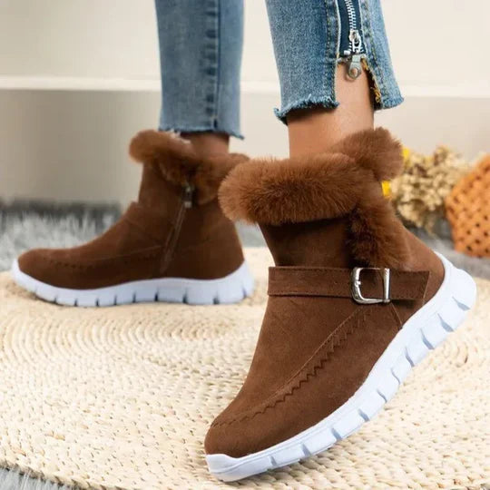 Norma - Neue lässige kurze plüschstiefeletten