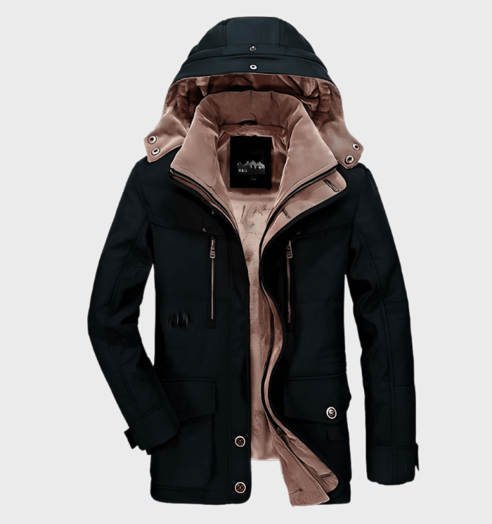 Winter Jacket mit Kapuze und Taschen für Herren