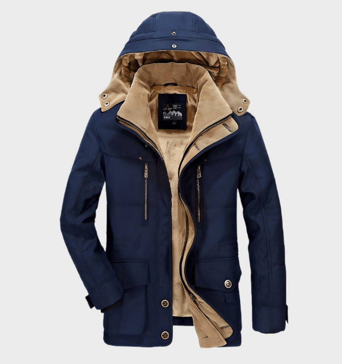 Winter Jacket mit Kapuze und Taschen für Herren