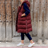 Ärmellose Vest mit Kapuze für Damen