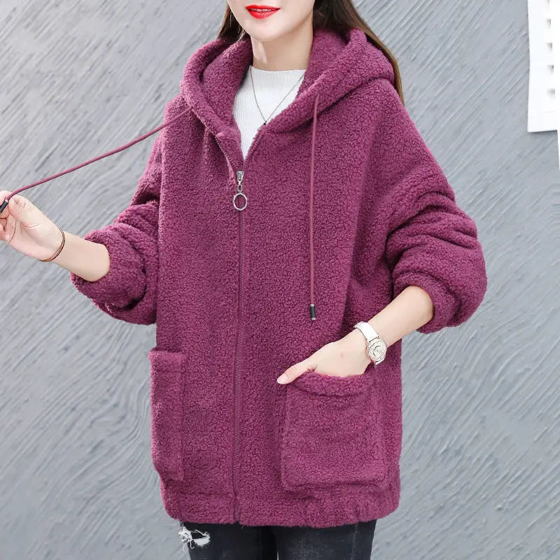 Paityn - Fleecepullover mit Kapuze
