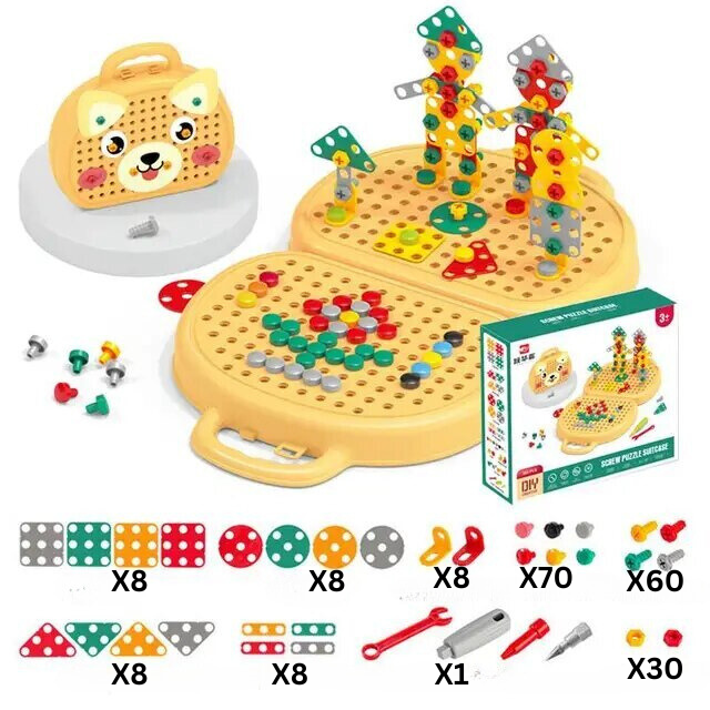 Buildo-  Bohr und Konstruktionsspielzeugset