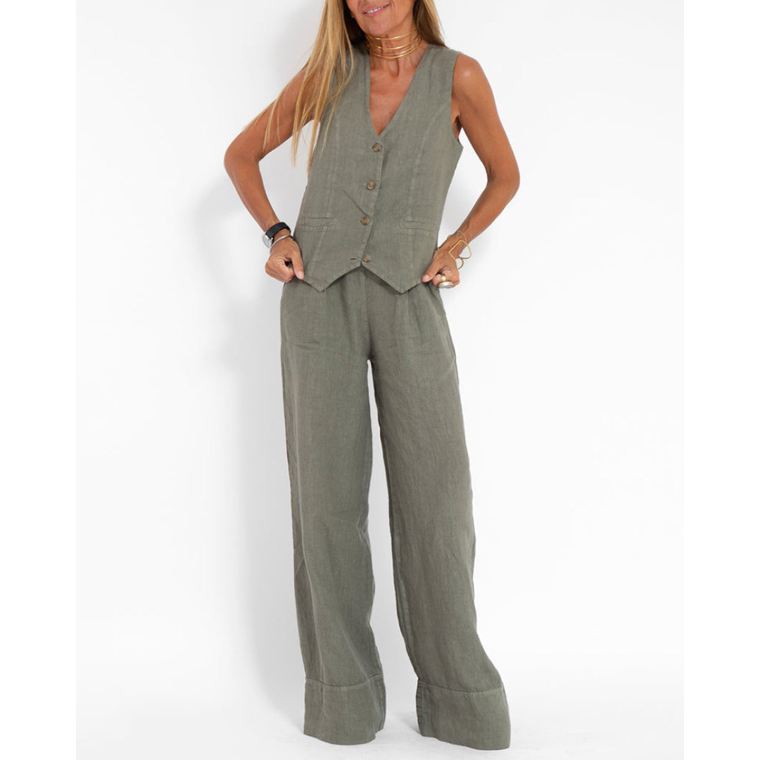 Sophia - Elegantes Sommer-Set aus Baumwolle