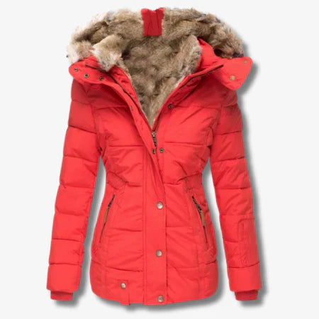 Candace - Warme jacke mit kapuze