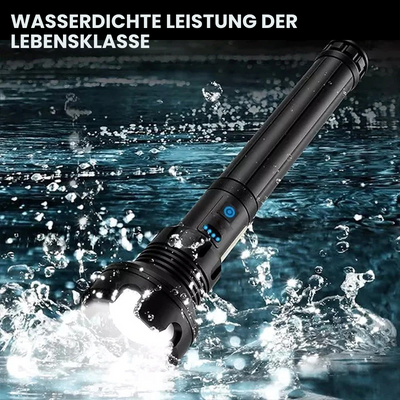 Zoom- Wiederaufladbare taktische Taschenlampe