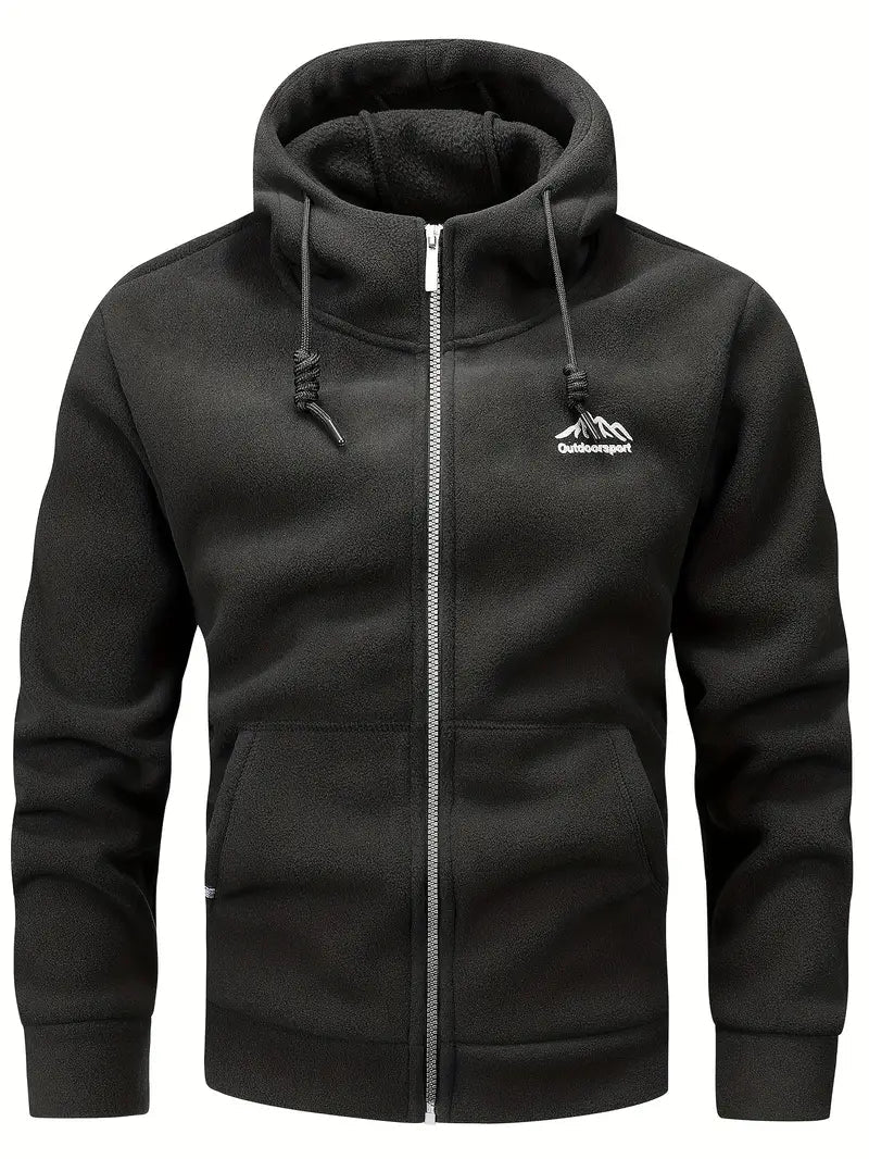 Dionte - Warme fleecejacke für herren mit hapuze