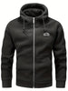 Dionte - Warme fleecejacke für herren mit hapuze