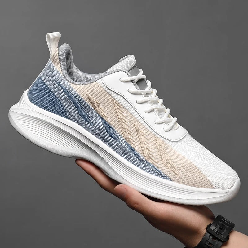 Sportliche Sneakers für Herren mit Mesh-Obermaterial und Gummisohle