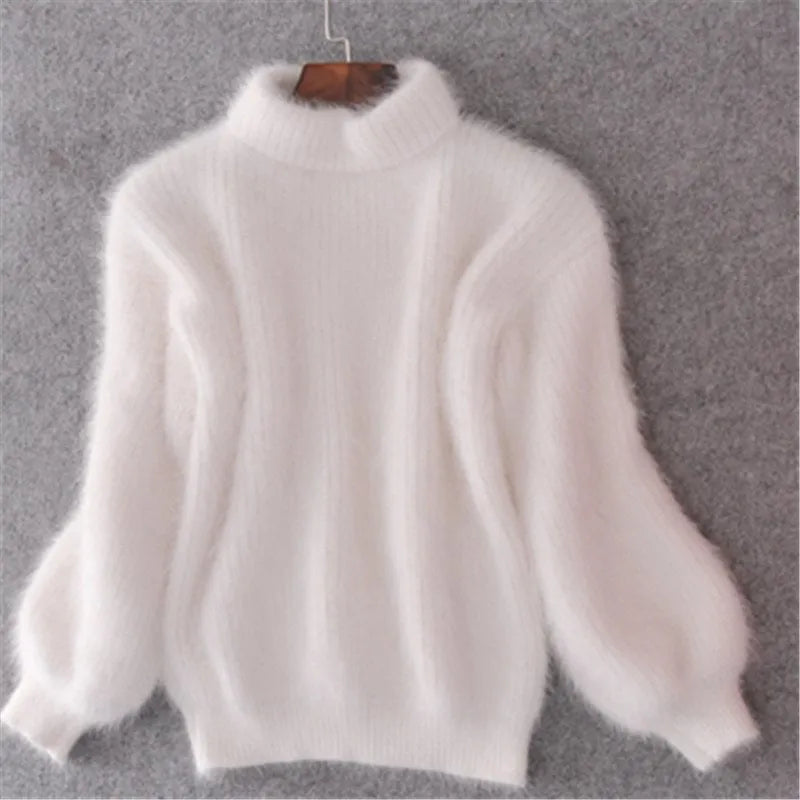 Gabrielle - Lockerer strickpullover in unifarbe
