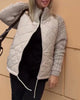 Noelle - Einfarbiger Jacke mit reißverschluss und hohem kragen
