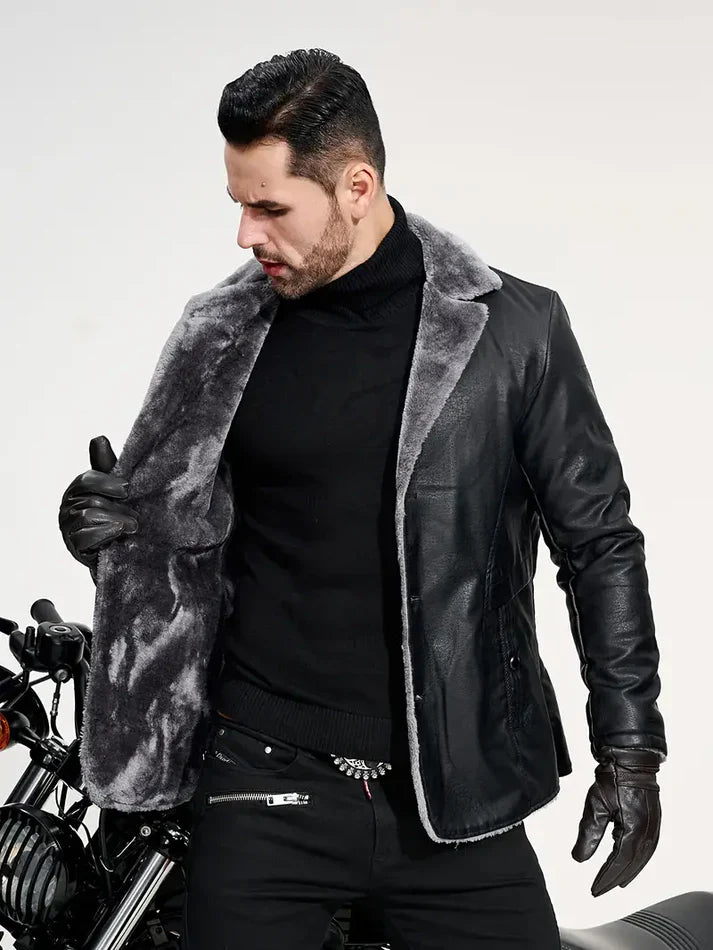 Harvey - Herren vintage lederjacke