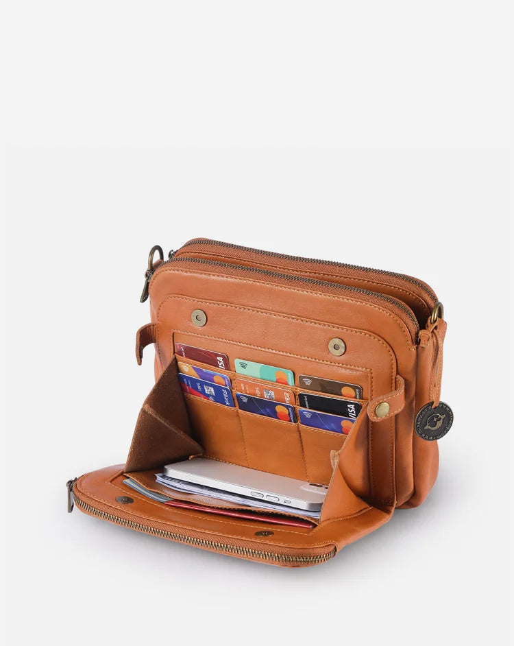 Sophistique™ - Leder Crossbody Umhängetasche