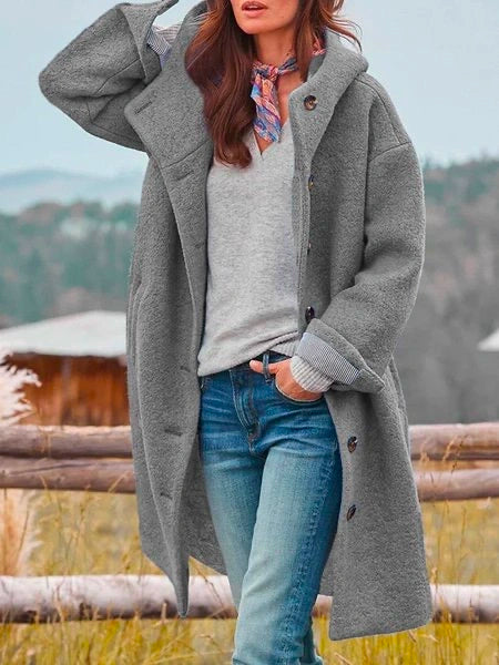 Tiffany - Maxi Jacke mit Kapuze
