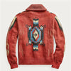 Janek - Herren jacquard cardigan im vintage stil