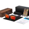 Unisex-Sonnenbrille aus Bambus mit polarisierten UV400-Gläsern