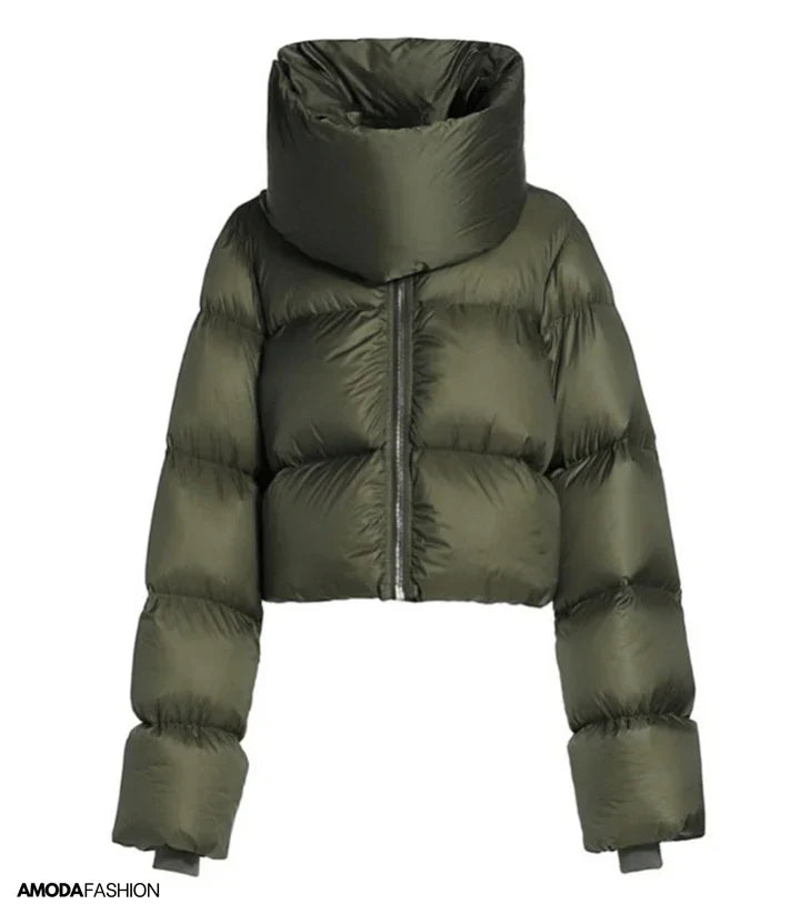 Morgan - Ubergroße pufferjacke mit rollkragen