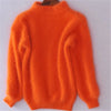 Gabrielle - Lockerer strickpullover in unifarbe