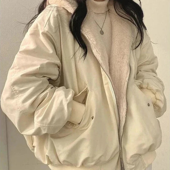 Viktoria - Stylische dicke jacke mit wendefunktion