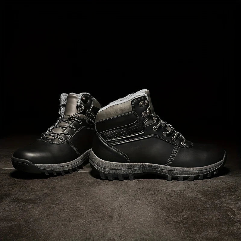Janis - Vintage Winterstiefel Aus Leder Für Herren
