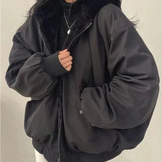 Viktoria - Stylische dicke jacke mit wendefunktion