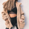 Vivian - Damen fleece-sweatshirt mit breitem kragen
