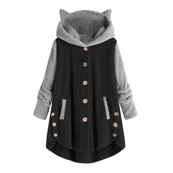 Stacey - Sweatshirt mit katzenohren und kontrastierenden armeln