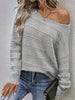 Katherine - Lila Strickpullover Mit Langen Ärmeln