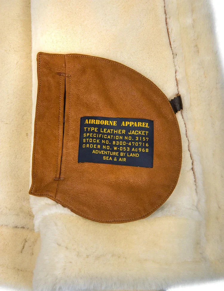 Nathaniel - sheepskin jacket with fur hood