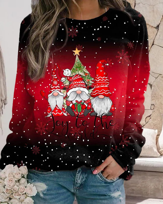 Esther - Weihnachts-Sweatshirt Mit Farbverlauf
