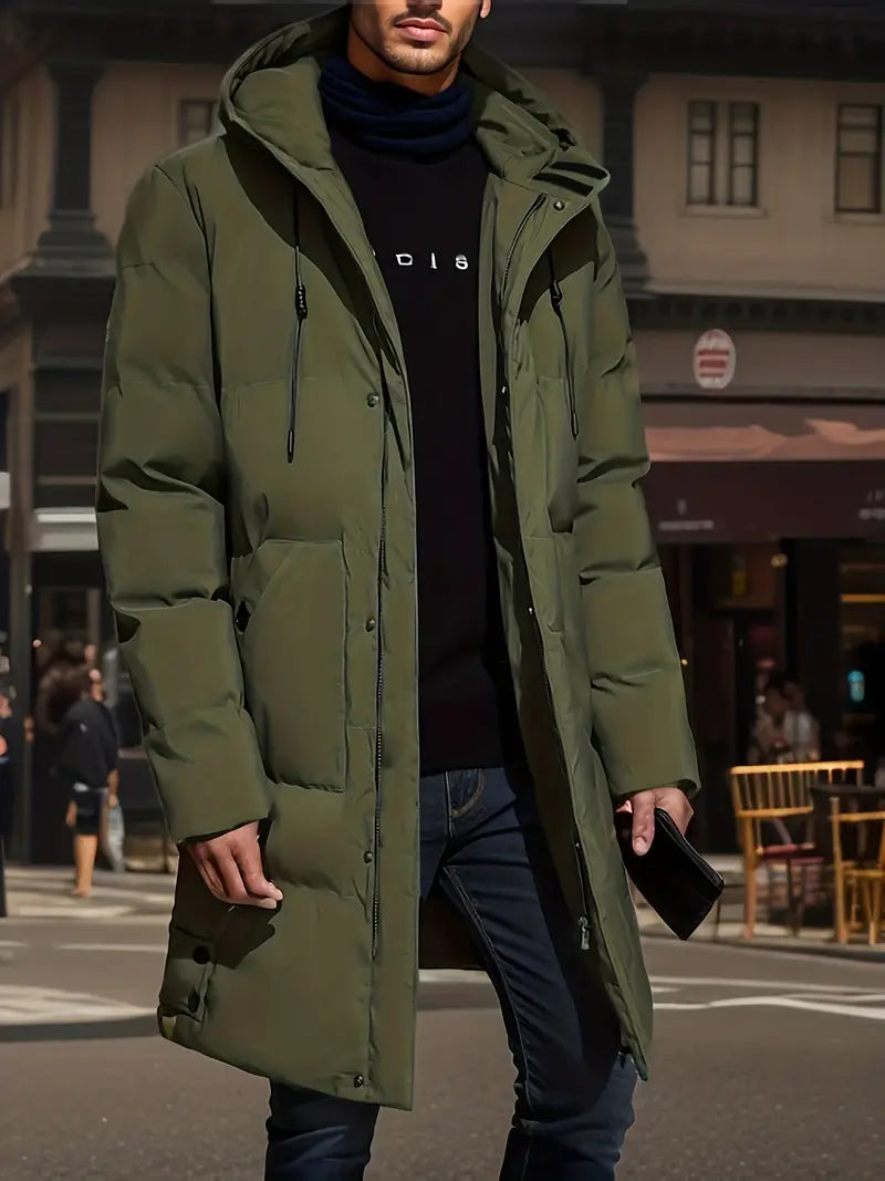 Wade - wattierte jacke mit kapuze und reißverschluss